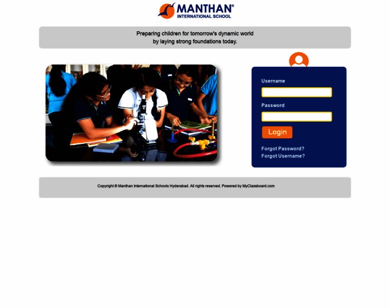Manthan.myclassboard.com thumbnail
