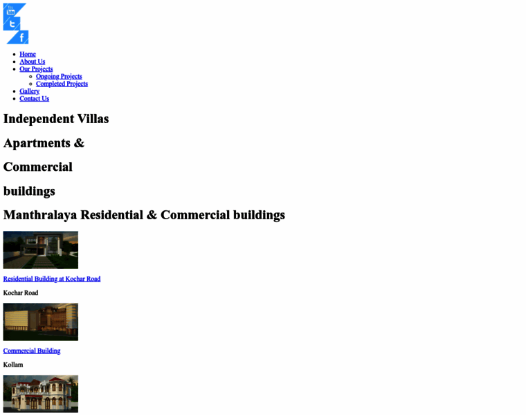 Manthralayaconstructions.in thumbnail
