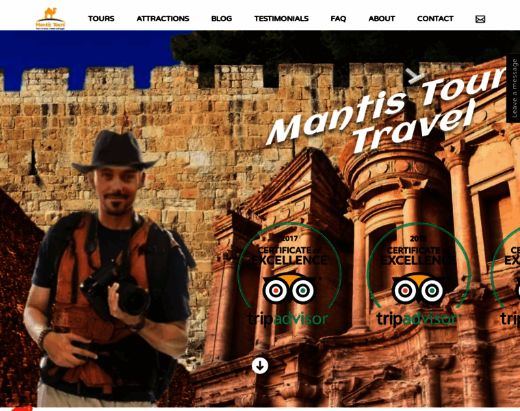 Mantis-tours.com thumbnail