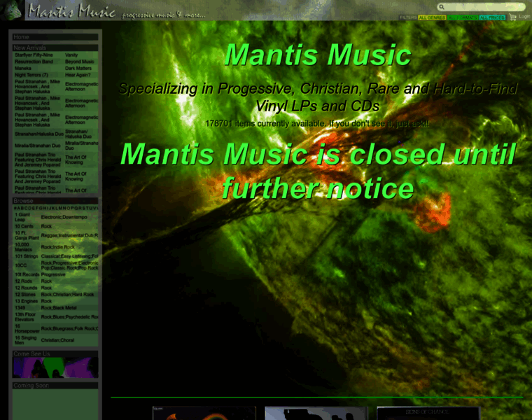 Mantismusic.us thumbnail