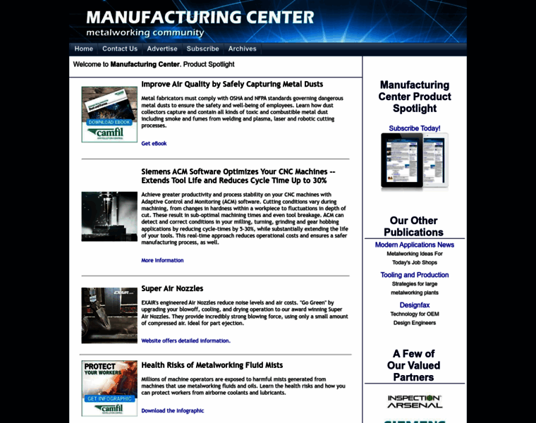 Manufacturingcenter.com thumbnail