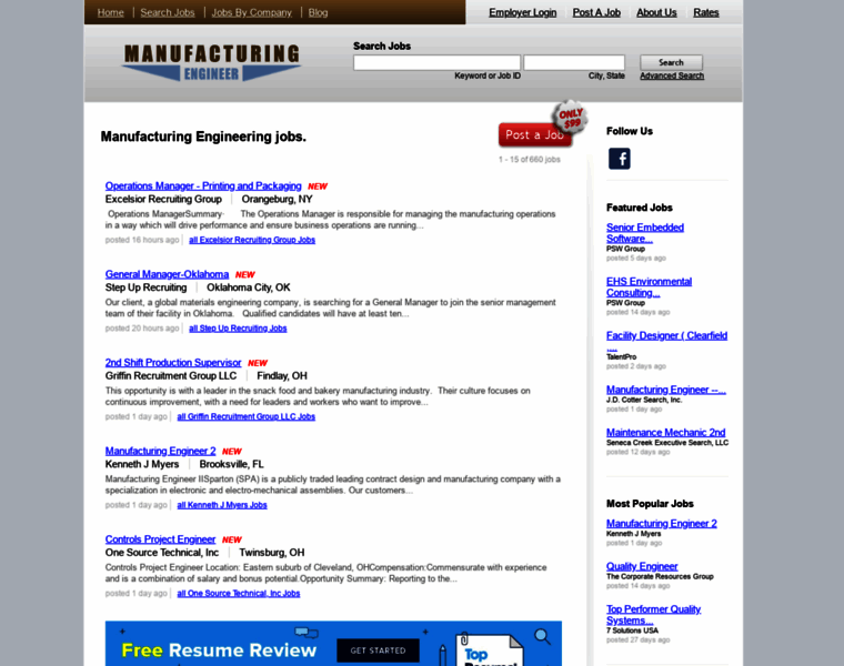 Manufacturingengineer.com thumbnail