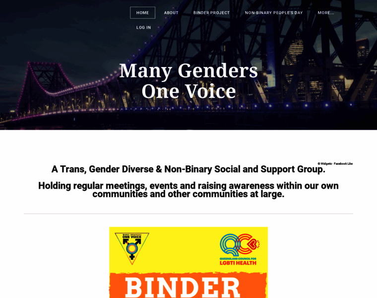 Manygendersonevoice.org thumbnail