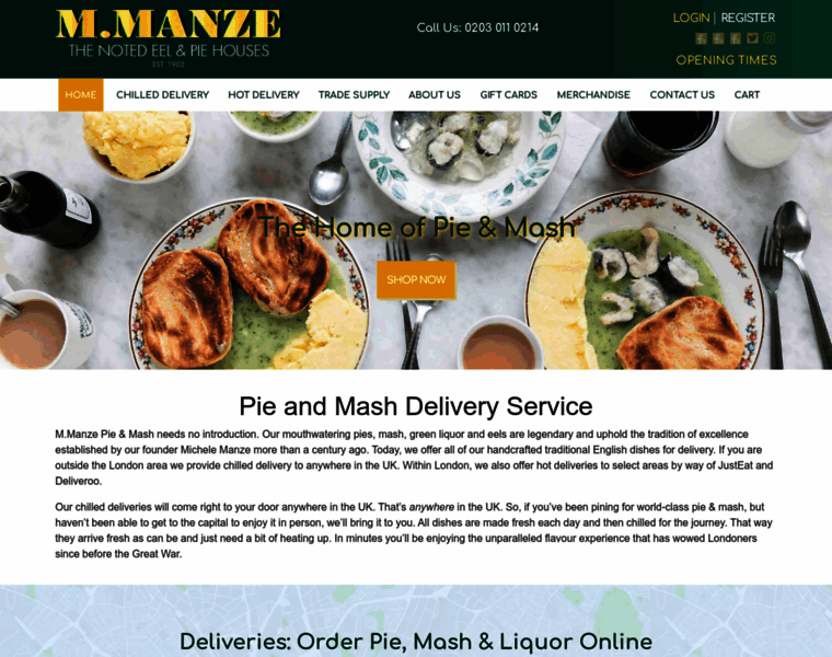Manze.co.uk thumbnail