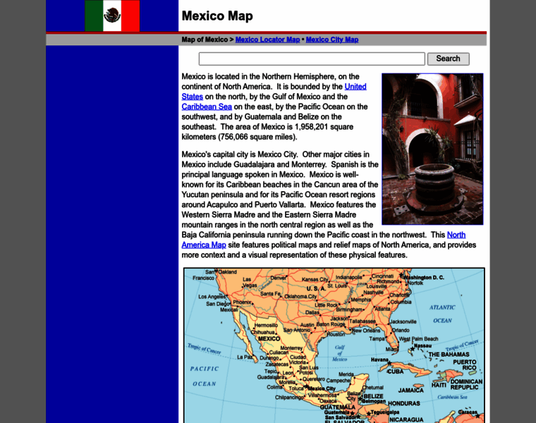 Map-of-mexico.org thumbnail
