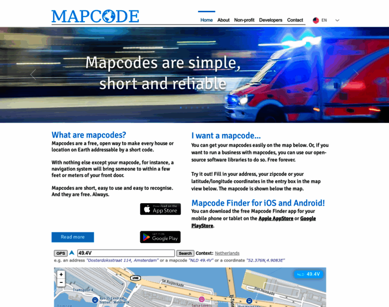 Mapcode.com thumbnail