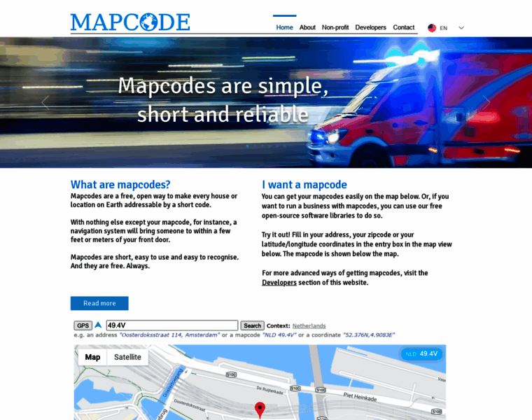 Mapcodes.com thumbnail
