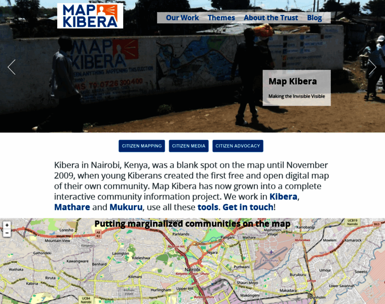Mapkibera.org thumbnail