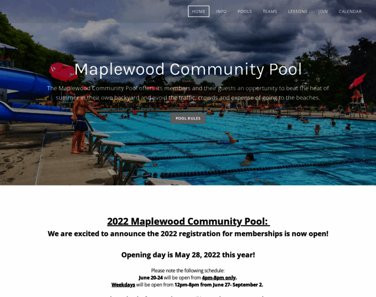 Maplewoodcommunitypool.org thumbnail