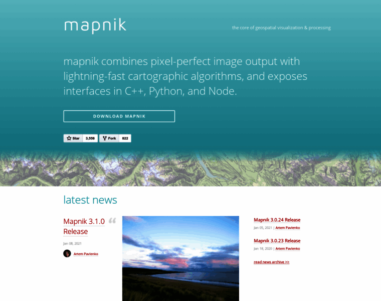 Mapnik.org thumbnail