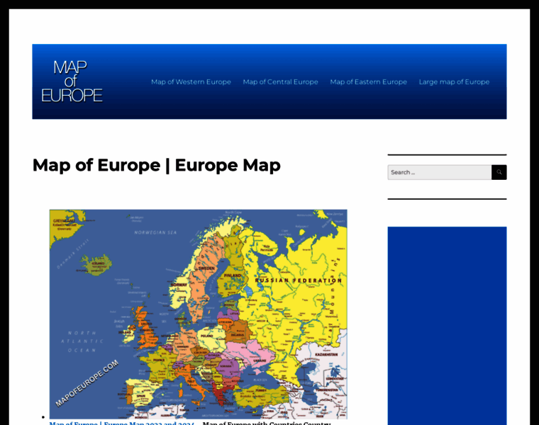 Mapofeurope.com thumbnail