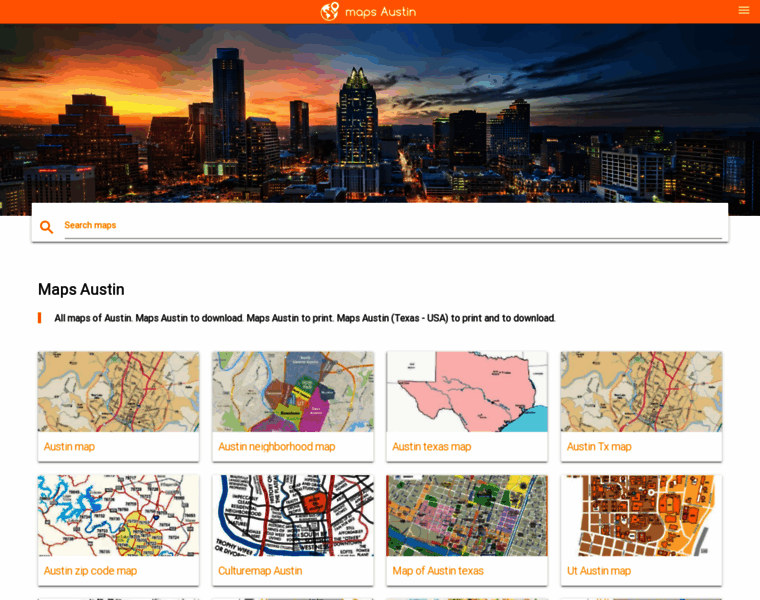 Maps-austin.com thumbnail