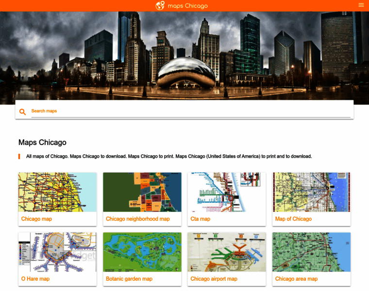 Maps-chicago.com thumbnail