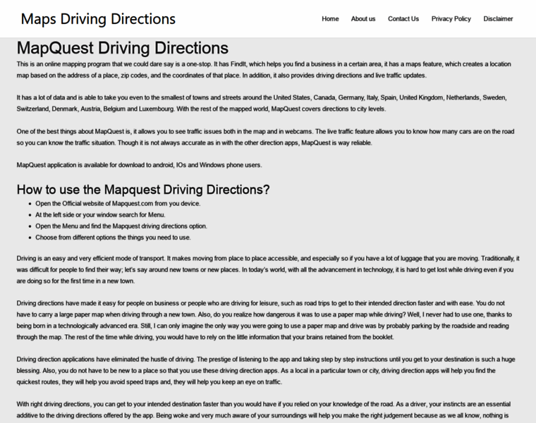 Maps-drivingdirections.com thumbnail