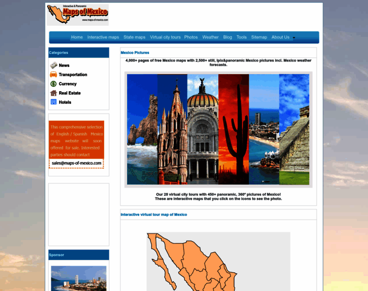 Maps-of-mexico.com thumbnail