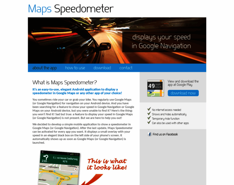 Mapsspeedometer.com thumbnail
