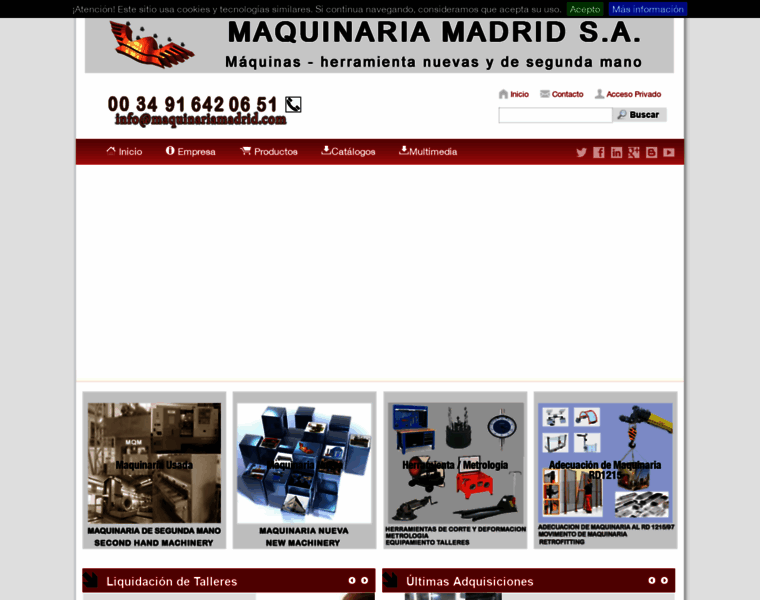 Maquinariamadrid.com thumbnail
