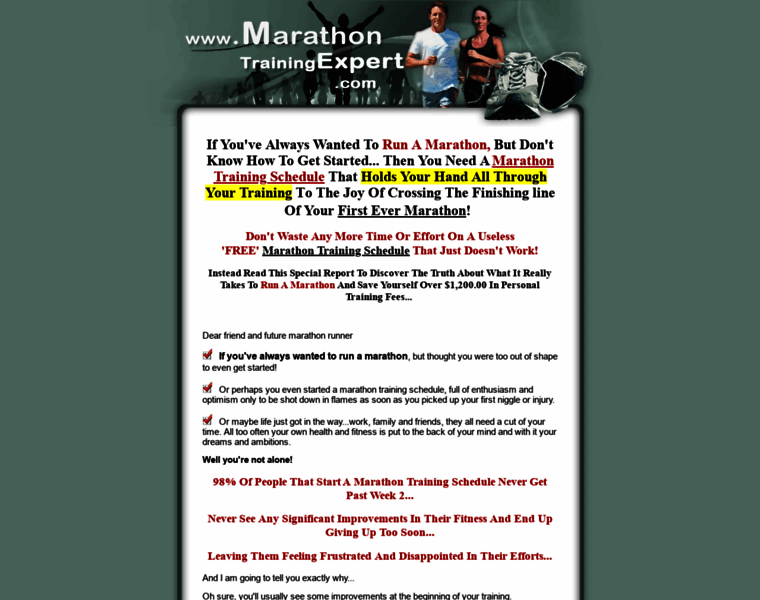 Marathontrainingexpert.com thumbnail