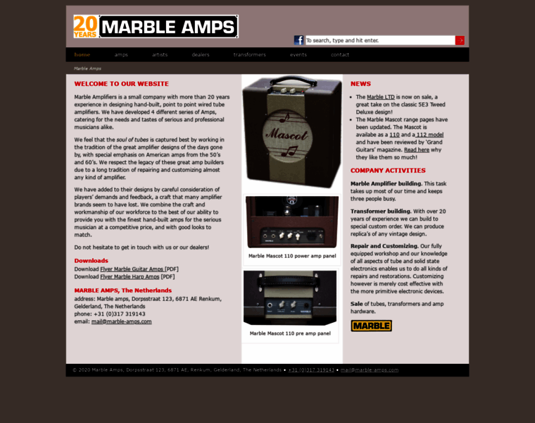 Marble-amps.com thumbnail
