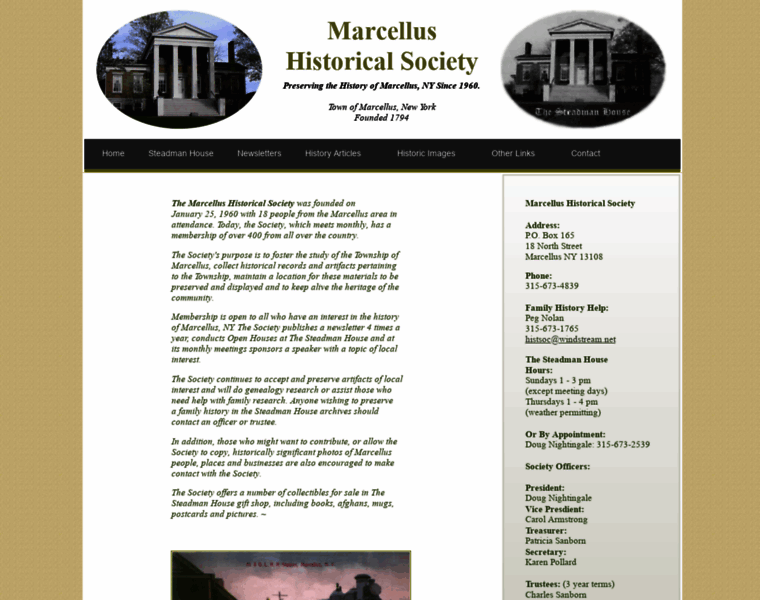 Marcellushistoricalsociety.org thumbnail