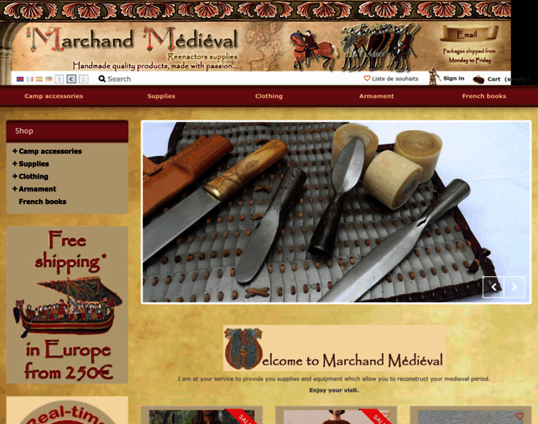 Marchand-medieval.com thumbnail