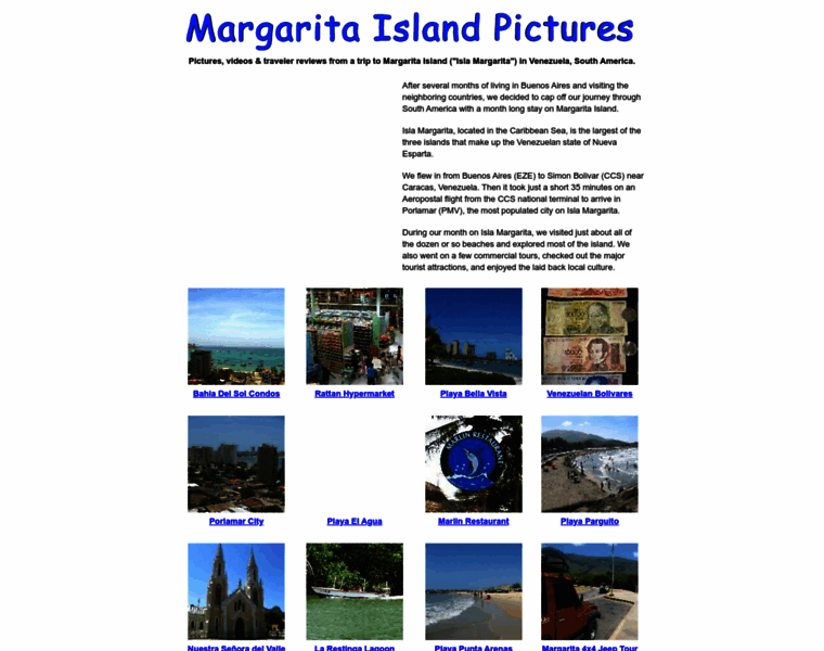 Margaritaislandpictures.com thumbnail