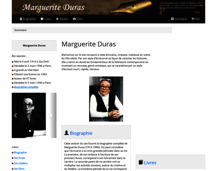 Marguerite-duras.com thumbnail