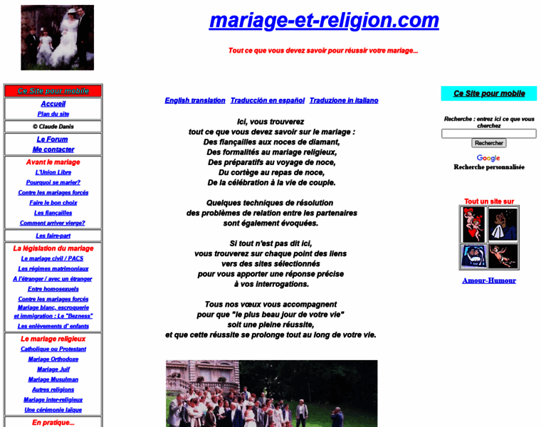 Mariage-et-religion.com thumbnail