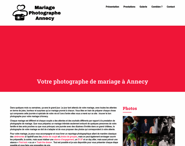 Mariage-photographe-annecy.fr thumbnail