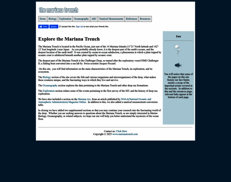 Marianatrench.com thumbnail