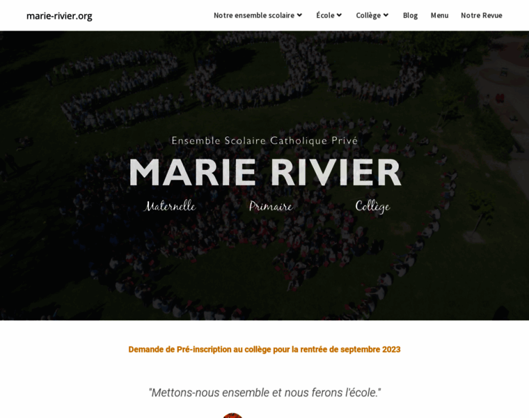 Marie-rivier.org thumbnail