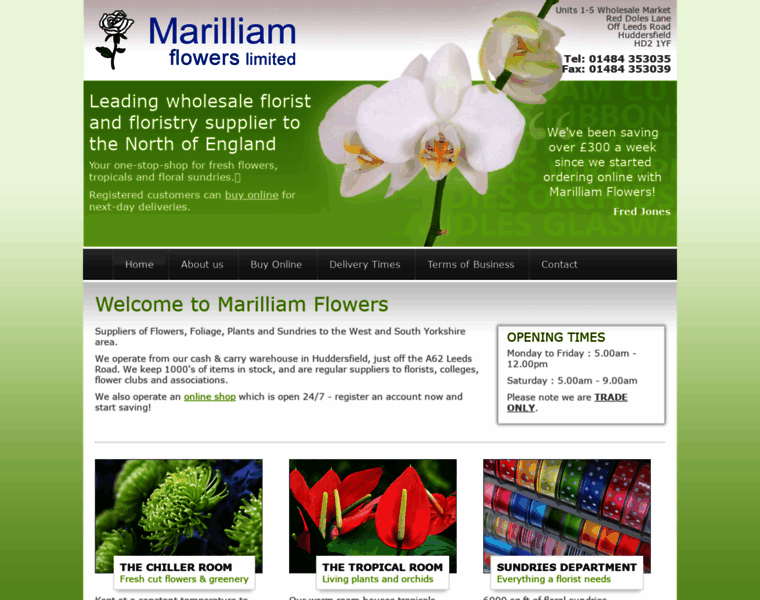 Marilliamflowers.co.uk thumbnail