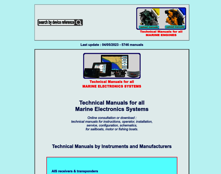 Marine-electronics-manuals.com thumbnail