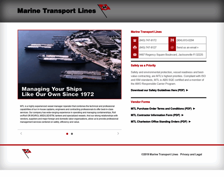 Marinetransportlines.com thumbnail