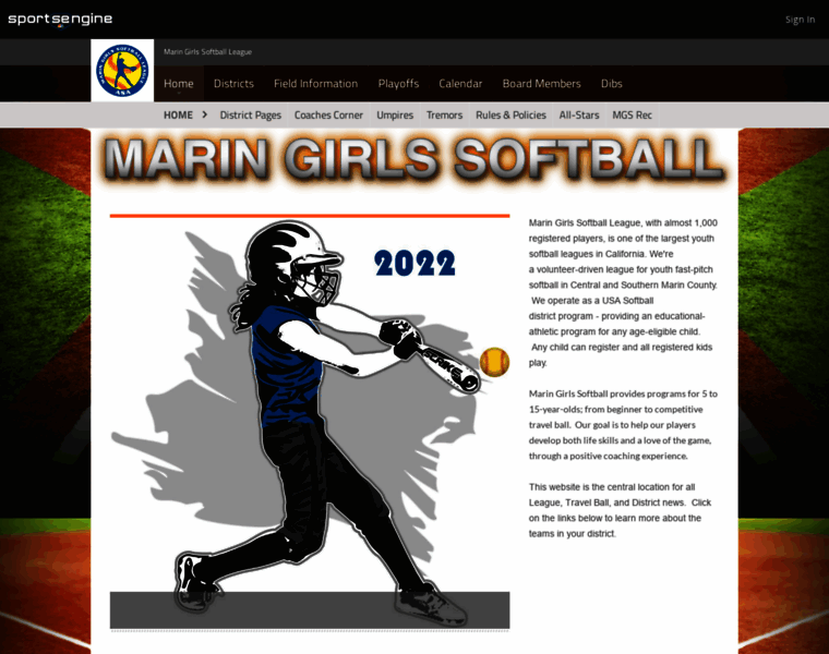Maringirlssoftball.org thumbnail