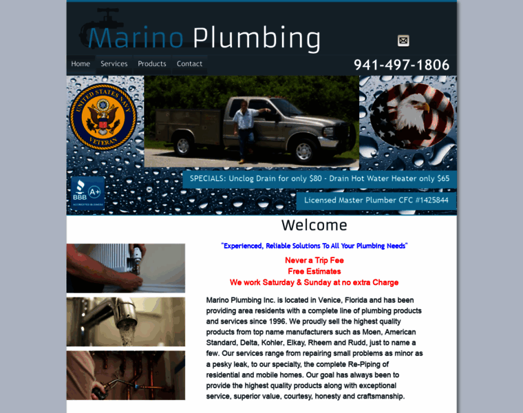 Marinoplumbing.com thumbnail