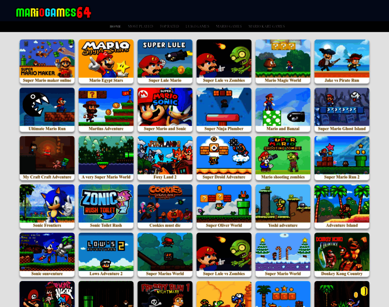 Mariogames64.com thumbnail