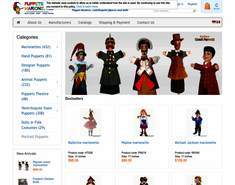 Marionettes-puppets.com thumbnail