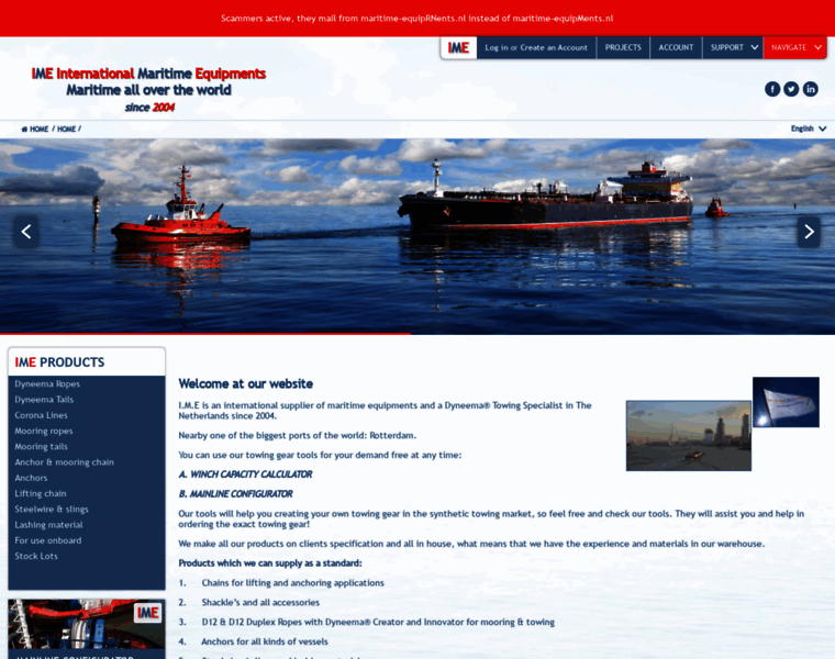 Maritime-equipments.nl thumbnail
