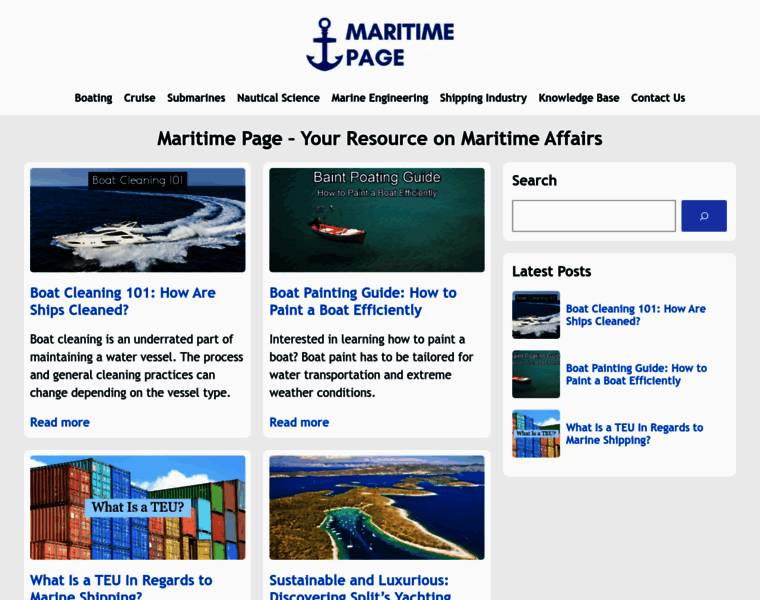 Maritimepage.com thumbnail