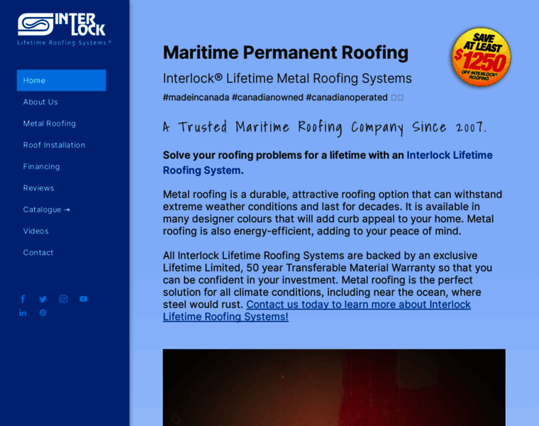Maritimepermanentroofing.com thumbnail