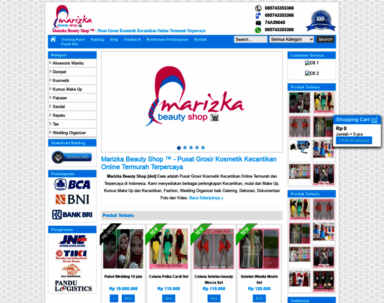 Marizkabeautyshop.com thumbnail