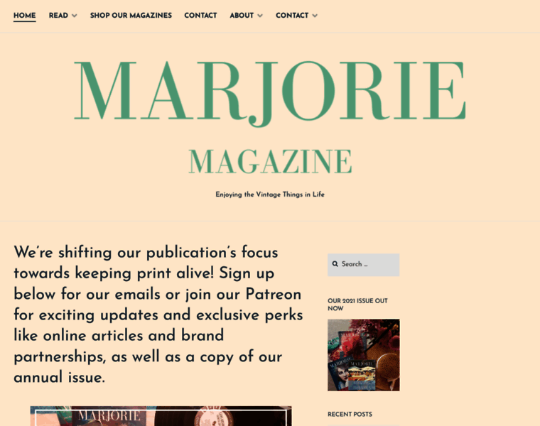 Marjoriemagazine.com thumbnail
