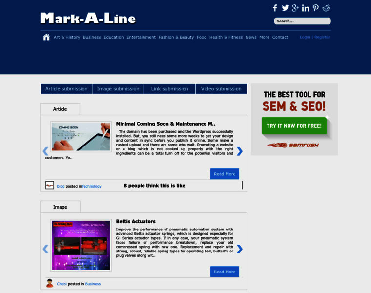 Mark-a-line.com thumbnail