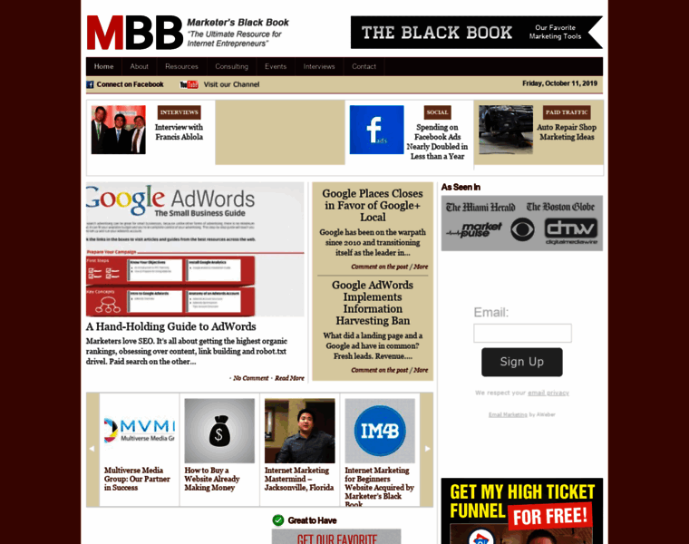 Marketersblackbook.com thumbnail