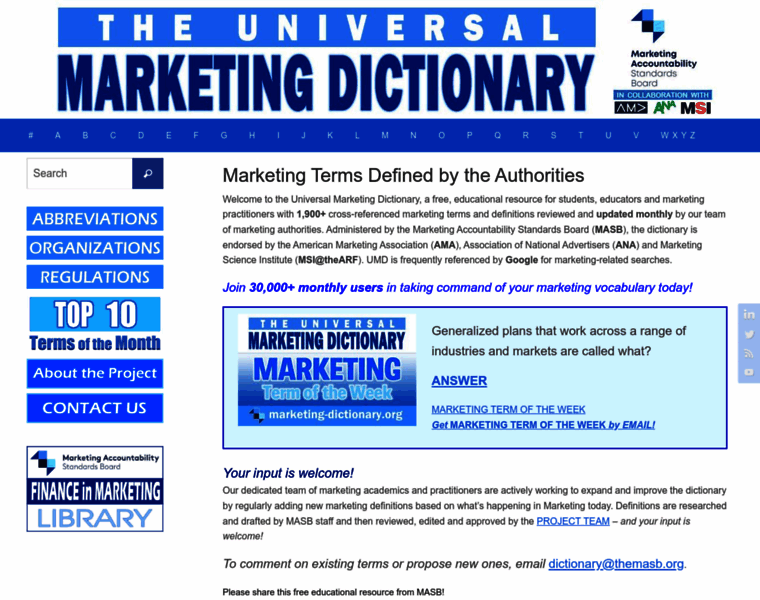Marketing-dictionary.org thumbnail