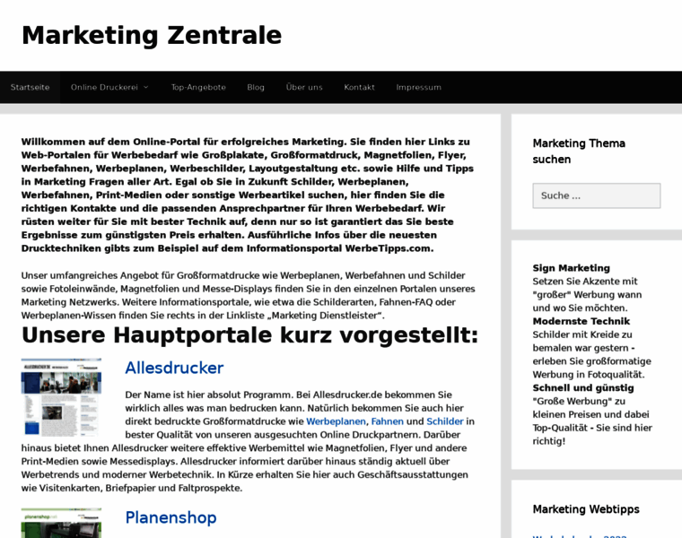 Marketing-zentrale.de thumbnail