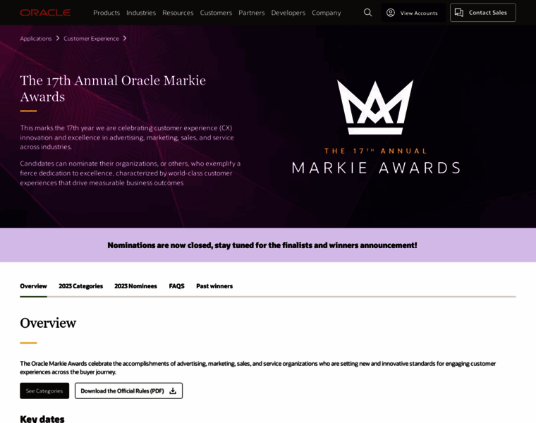 Markie-awards.com thumbnail