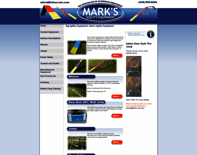 Marksagilityequipment.com thumbnail