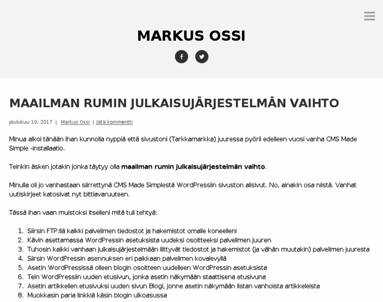 Markusossi.fi thumbnail